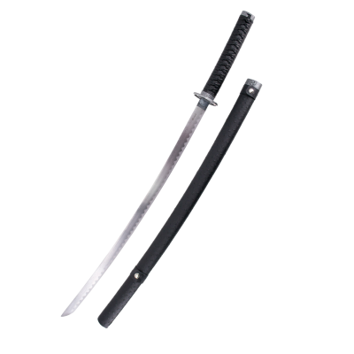 Katana en cuir synthétique noir Commencement