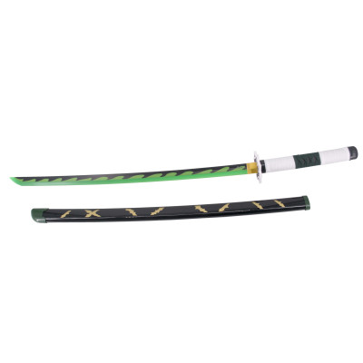 Demon Slayer LED Bamboo Katana wielded by Shinazugawa Sanemi Detail...