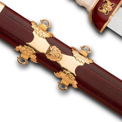 Espada romana Gladius con vaina negra Inicio