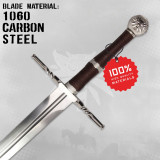 Épée en acier Witcher forgée à la main avec ceinture et fourreau - ...