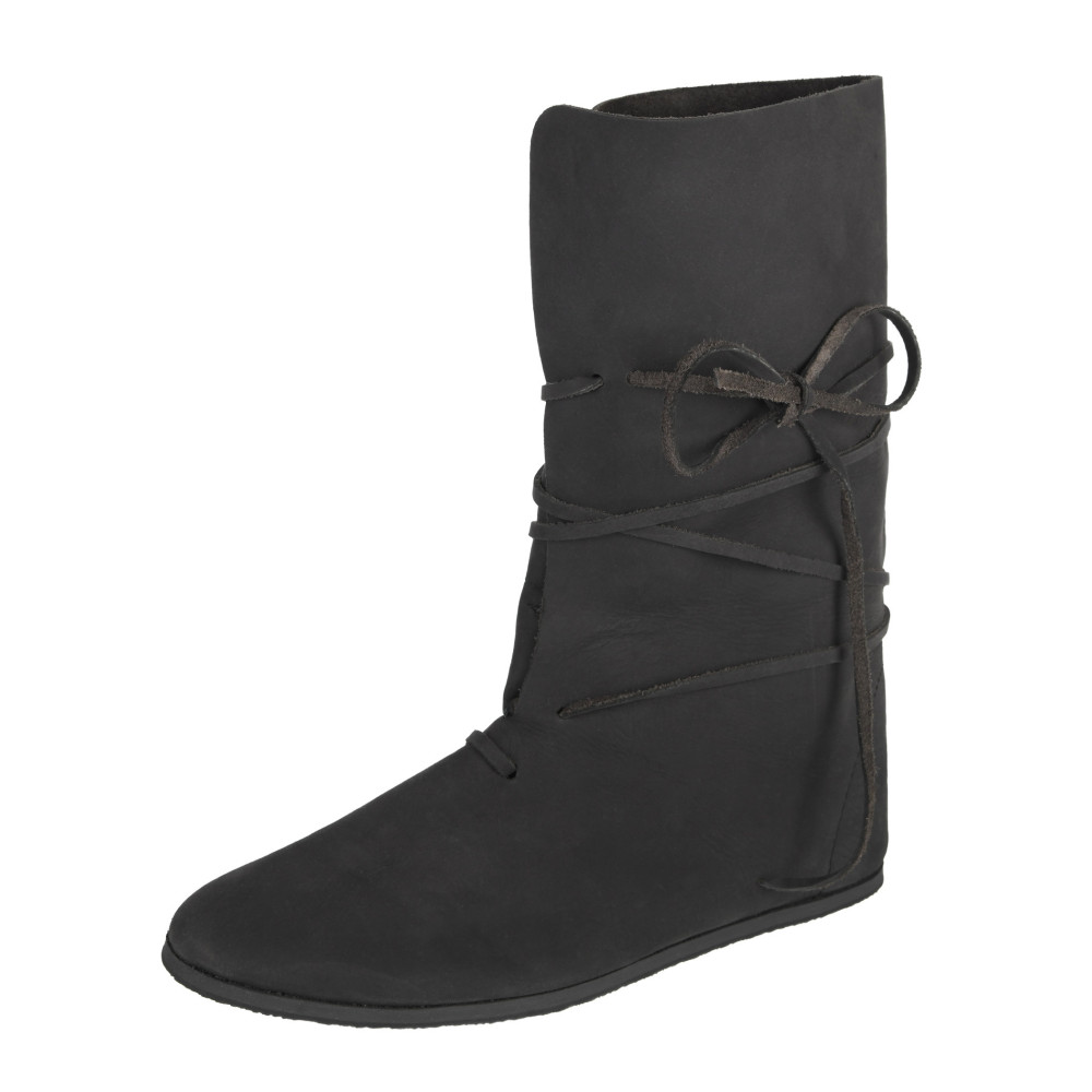 Stivali vichinghi con lacci, neri Inizio