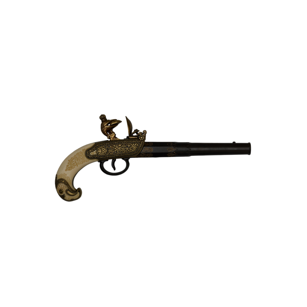 Russian pistol, 18th century FACTSHEET  Total length Eight inches. ...