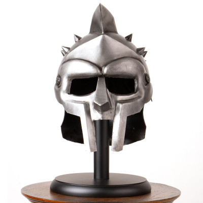 Casco legendario de gladiador de acero Maximus Inicio