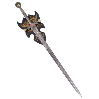 Templar sword, with nickel finishes on the hilt Total size:  85 cmS...