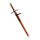 Épée de cadet avec garde en nickel et poignée brune Commencement