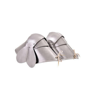 Poleyns, 15º C., Steel 1.6 mm, Pair The poleyon knee pads are artic...