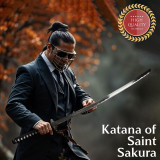 Katana da Sakura Sagrada – Espada Samurai Magistralmente Trabalhada...