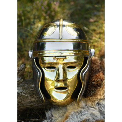 Elmo Romano Gladiador Imperial Galo com máscara Elmos RomanosElmos ...