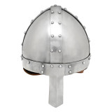 Norman Medieval Nasal Steel Helmet with Leather Lining 16 gauge Ste...