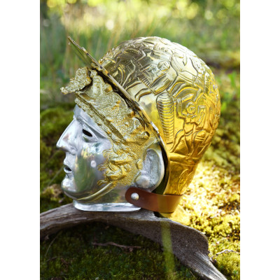 Ribchester Cavalry Sports, latón y acero Yelmos Romanos