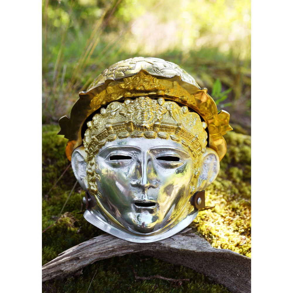 Ribchester Cavalry Sports, latón y acero Yelmos Romanos