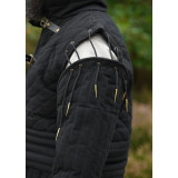 Gambeson lungo con fibbie e maniche staccabili, nero Inizio