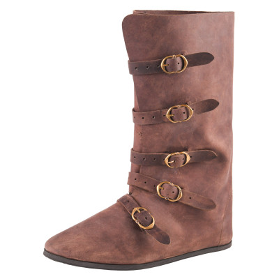 Botas Medievales con Hebillas, marrón Inicio