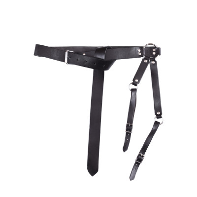 Cinto Medieval em couro negro InícioInício