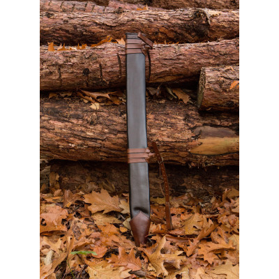 Sword Scabbard, Large, Right-handed, Leather Details - made of appr...