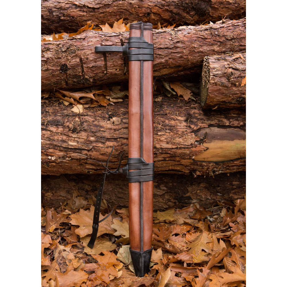 Sword Scabbard, Large, Right-handed, Leather Details - made of appr...