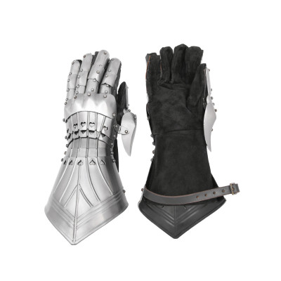 Guanti Gotici (coppia), acciaio Inizio