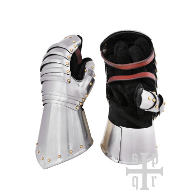 Guanti Medievali Gauntlets, 15°-16° C., 1,6 mm Acciaio, Coppia, Arm...