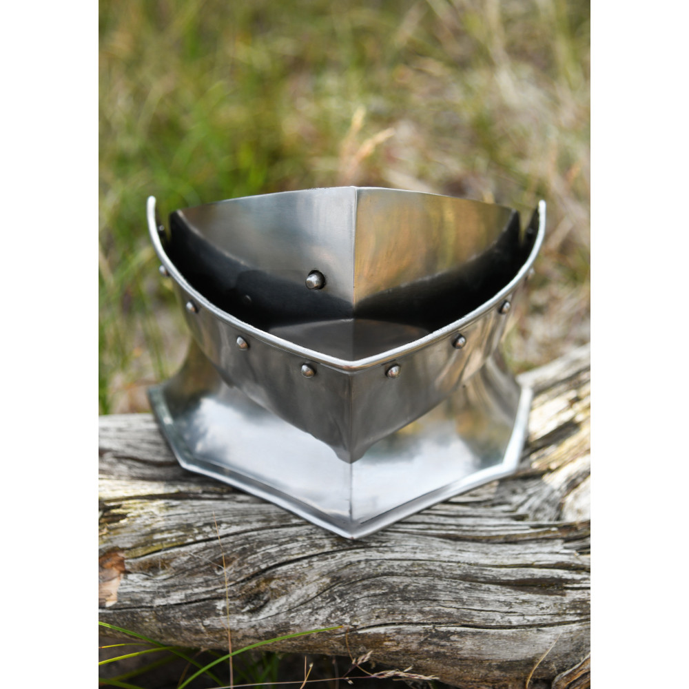 Bevor, 1,6 mm in acciaio, con cinturino in pelle Inizio