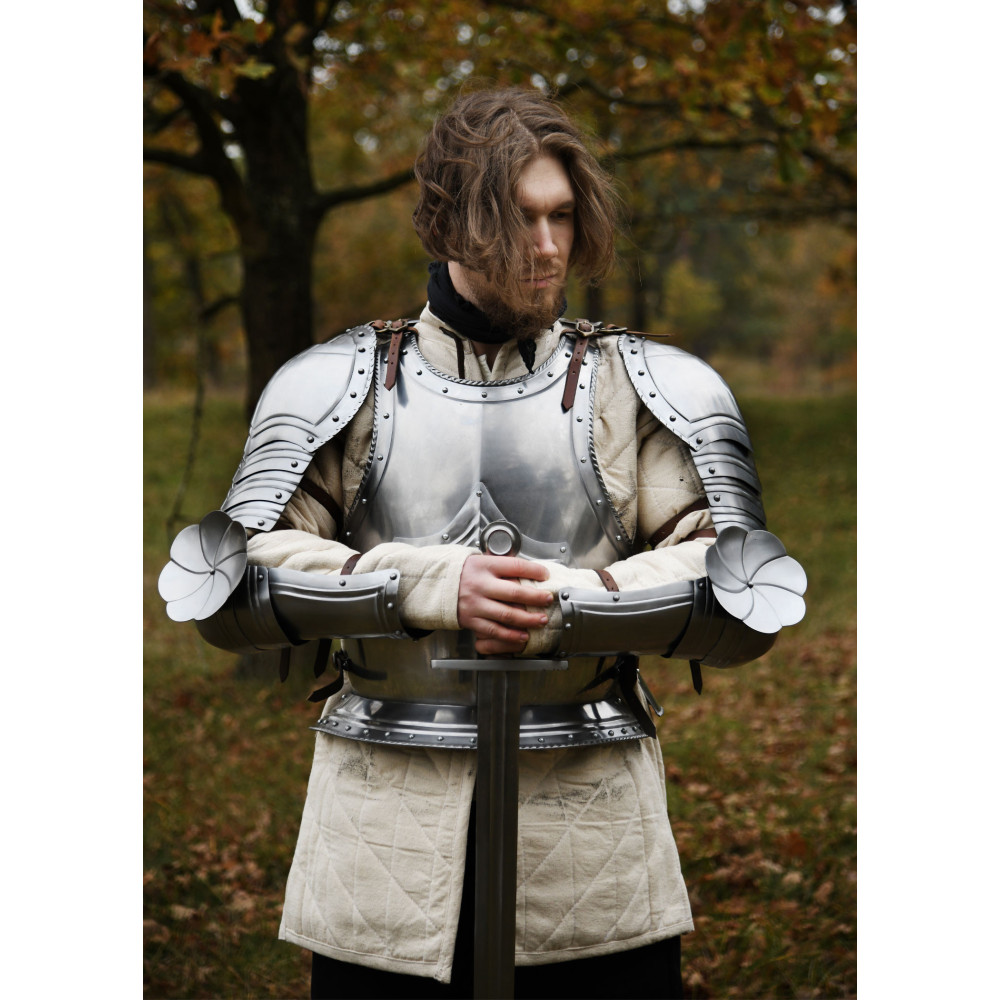 Campanelli gotici, protezioni per le spalle, coppia, acciaio da 1,2...