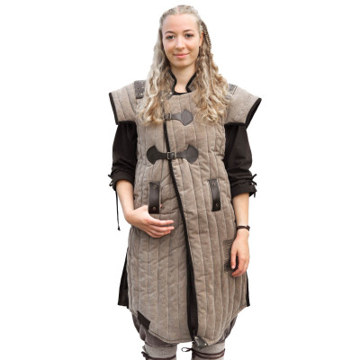 Gambeson Vari Medieval, Usado-Look, marrom - preto InícioInício