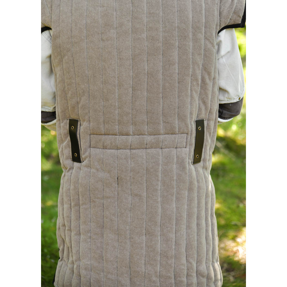 Gambeson Vari Medieval, Used-Look, Brown - Black     Größentabelle ...