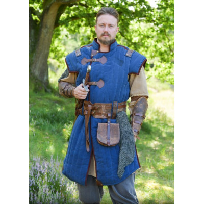 Gambeson Vari Medieval, Usado-Look, azul - marrom InícioInício