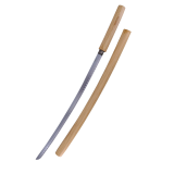 Shirasaya Decorativo de 67,5 cm lâmina de aço com acabamento acetin...