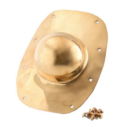 Umbo, Roman Shield with Bolts, Brass Details: - Material: wood, han...
