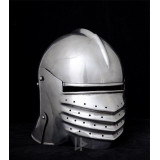 Medieval celada with visor, year 1490, functional  - 3