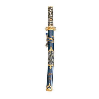 Wakizashi Blue and Gold  - 1