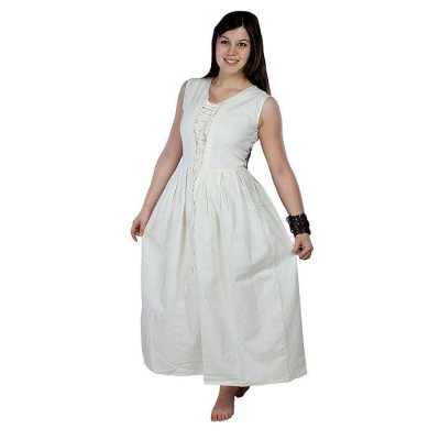 Robe médiévale, blanc  - 1