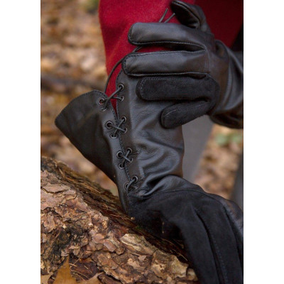 Luvas em couro falcão  - 4