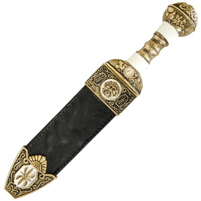 Pugnale romano con guaina, 38 cm.  - 1