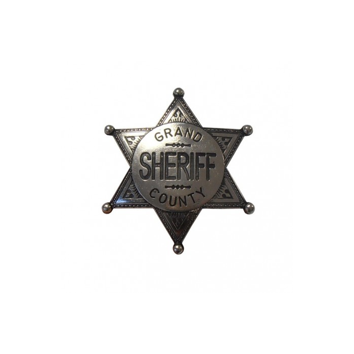 Silver Sheriff Badge  - 1