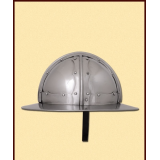 Capacete italiano , cerca de 1460, aço de 1,6 mm  - 2