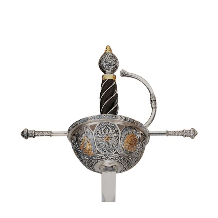 Espada Cazoleta S. XVI Decorado  - 1