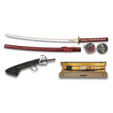 Kit Katana bordeaux Profissional com caixa  - 1